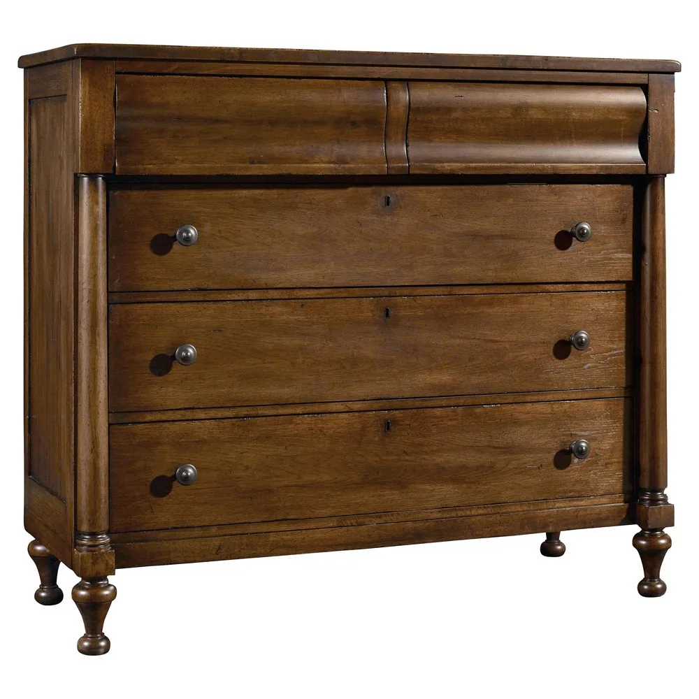 Alban Updated Traditional Brown Wood Dresser