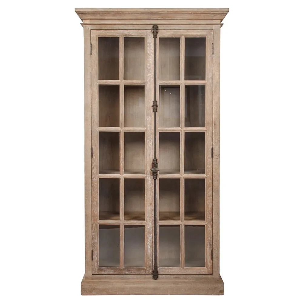 Anatole French Country Grey Oak Cabinet