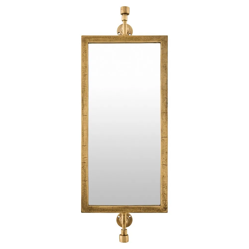 Ronin Traditional Gold Metal Wall Mirror - 42"