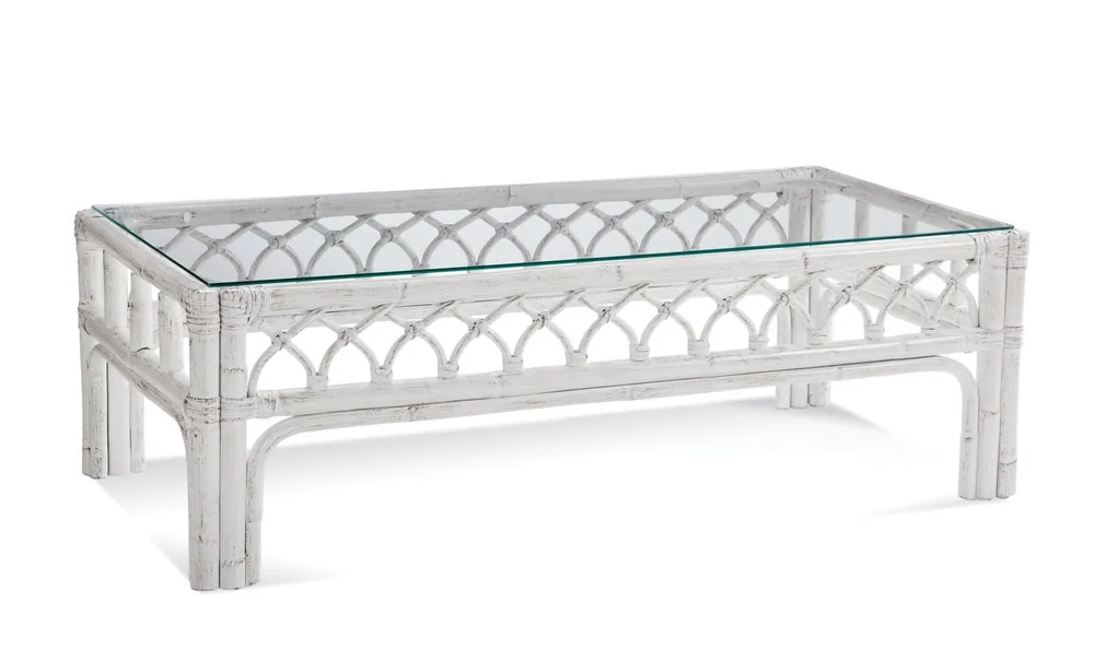 Open-framed coffee table in a relaxed coastal line