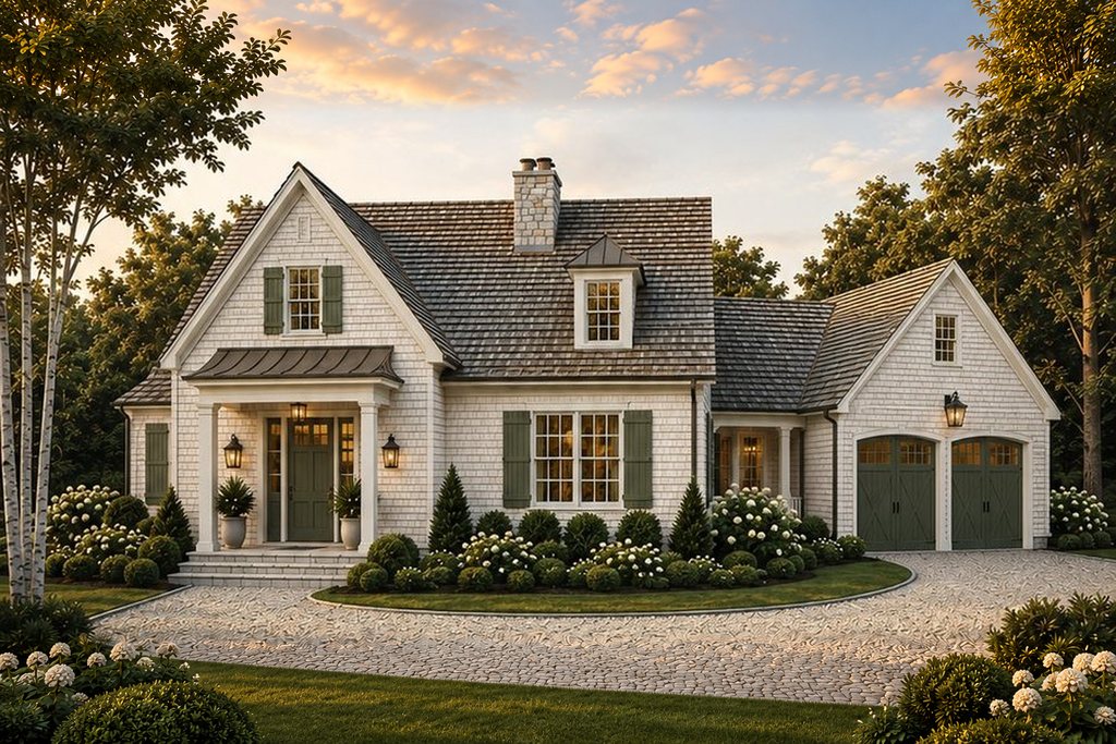 Chatham — refined New England cottage, Cottage Series, 2,300 SF